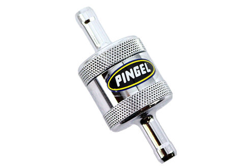 Pingel Pingel Inline Fuel Filter Chrome - 35-0519