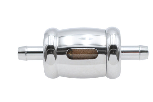 V-Twin Billet Fuel Filter Chrome - 35-0544