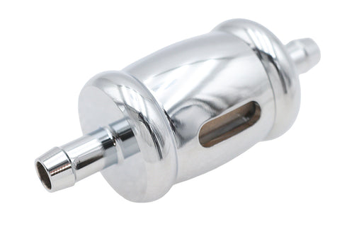 V-Twin Billet Fuel Filter Chrome - 35-0544