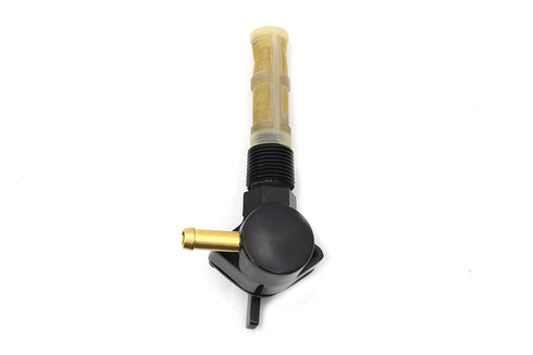 V-Twin Petcock Right Outlet Black - 35-0570