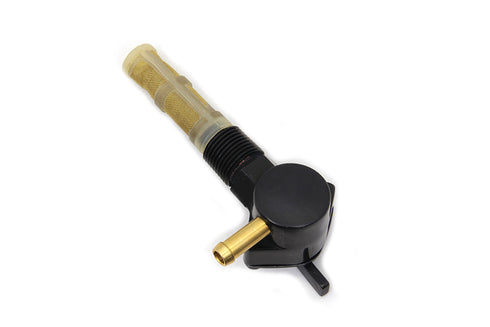 V-Twin Petcock Right Outlet Black - 35-0570