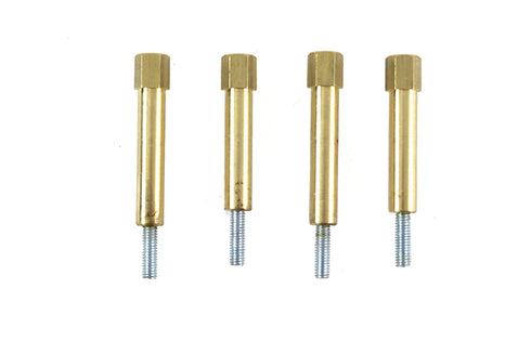 V-Twin Carburetor Float Bowl Speed Screw Set Brass - 35-0610