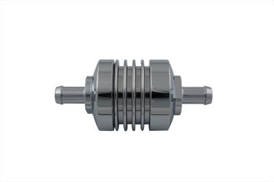 V-Twin Chrome Billet Fuel Filter - 35-0635