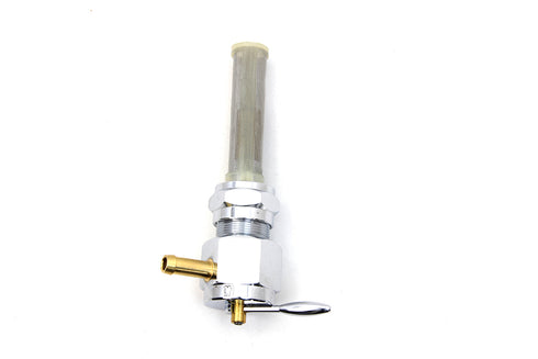 V-Twin Sifton Chrome Hex Petcock with Inward Facing Outlet - 35-0636
