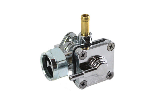 V-Twin Vacuum Petcock Fuel Valve Chrome - 35-0661