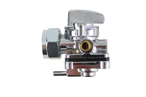 V-Twin Vacuum Petcock Fuel Valve Chrome - 35-0661