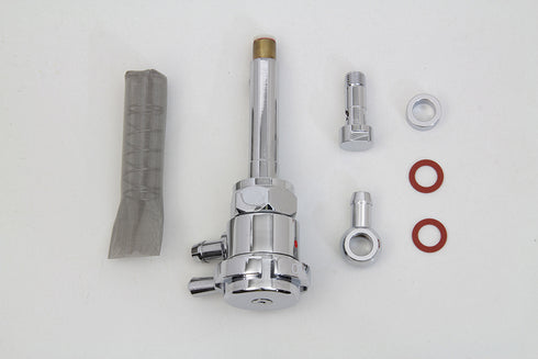 V-Twin Sifton Chrome Petcock Notch with Angle Fitting - 35-0673