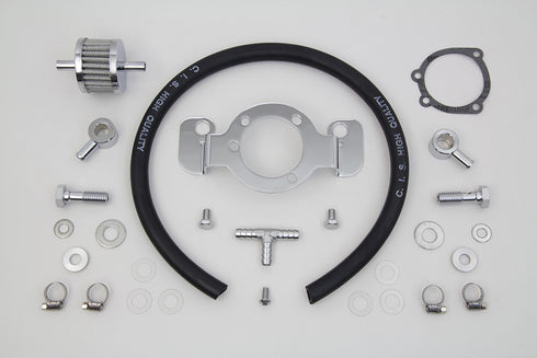 V-Twin Crankcase Breather and Bracket Kit - 35-0697