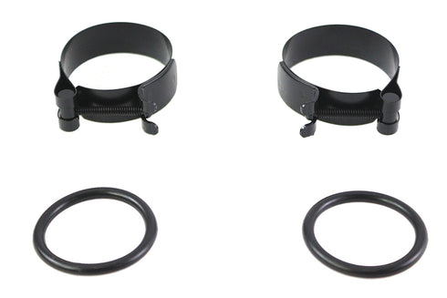 V-Twin Black Intake Manifold Clamp Set - 35-0708