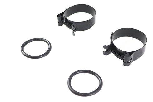 V-Twin Black Intake Manifold Clamp Set - 35-0708