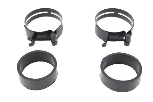 V-Twin Black Intake Manifold Clamp Set - 35-0709