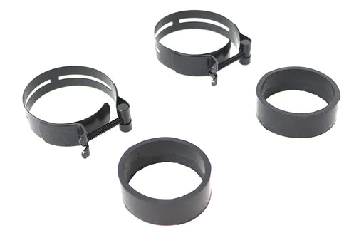 V-Twin Black Intake Manifold Clamp Set - 35-0709