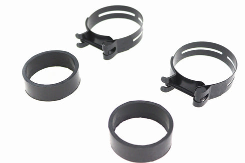 V-Twin Black Intake Manifold Clamp Set - 35-0709