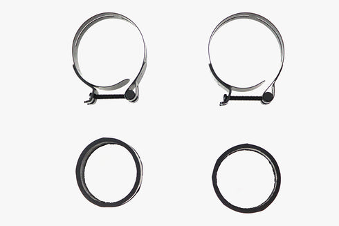 V-Twin Black Intake Manifold Clamp Set - 35-0709