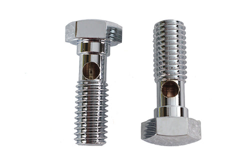 V-Twin Breather Banjo Bolt Set Chrome - 35-0731