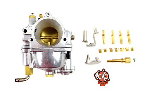 V-Twin OKO Performance Shorty 47mm Carburetor Polished - 35-0992