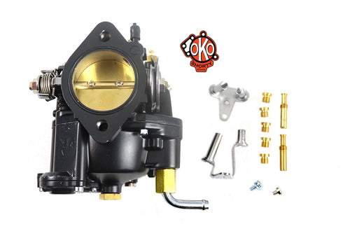 V-Twin OKO Performance 1-7/8 inch Shorty Carburetor Black - 35-1049