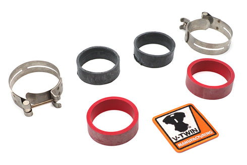 V-Twin Stainless Steel Intake Manifold Clamp Kit - 35-1384