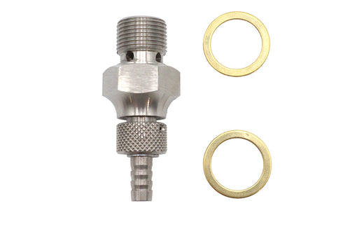V-Twin Fuel Shut Off Rod Petcock Stainless Steel - 35-1796