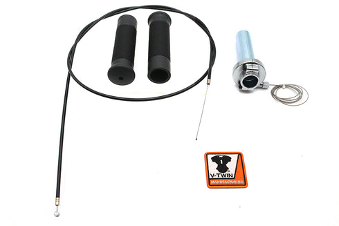 V-Twin Jack Hammer 1/4 inch Turn Twist Grip Kit - 35-1969