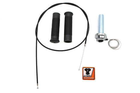 V-Twin Jack Hammer 1/4 inch Turn Twist Grip Kit - 35-1969