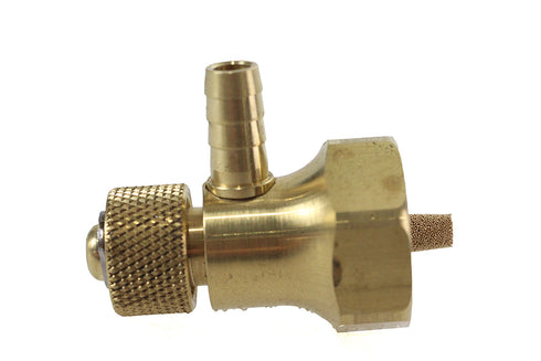 V-Twin OKO 22mm Rotary 90 Petcock Brass - 35-2482