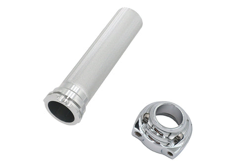 V-Twin Anderson Twist Grip Assembly Chrome - 35-3007