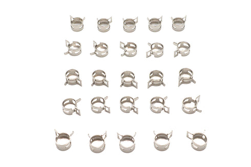 V-Twin Nickel Plated Oil Line Hose Clamp - 35-8036