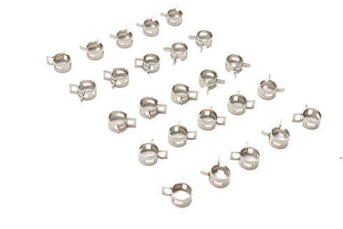 V-Twin Nickel Plated Oil Line Hose Clamp - 35-8036