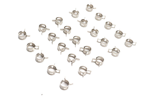 V-Twin Nickel Plated Oil Line Hose Clamp - 35-8036