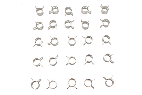 V-Twin Nickel Plated Oil Line Hose Clamp - 35-8037