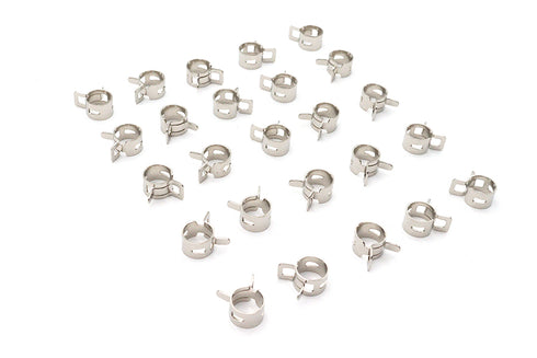 V-Twin Nickel Plated Oil Line Hose Clamp - 35-8037