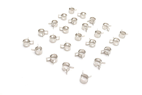 V-Twin Nickel Plated Oil Line Hose Clamp - 35-8037