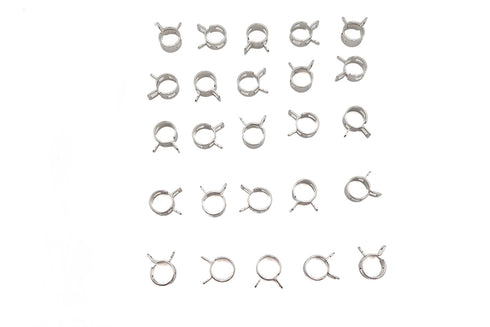 V-Twin Nickel Plated Oil Line Hose Clamp - 35-8038