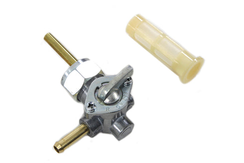 V-Twin Alloy Petcock with Nut and 90 Left Outlet - 35-9193