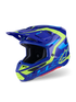 ALPINESTARS Sm7 Deed Helmet Blue/Ylw Fluo Glossy Md - 482-00192M