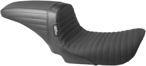 LE PERA Kickflip Daddy Long Legs Seat - Pleated w/ Gripp Tape - Black - FX '06-'17 LK-591DLPTGP