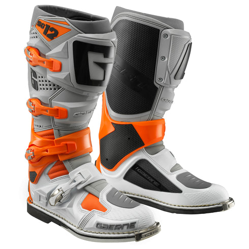 GAERNE Sg 12 Boots Orange/Grey/White Sz 09 - 480-50609