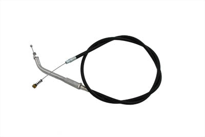 V-Twin Black Idle Cable with 45 Elbow Fitting - 36-0100