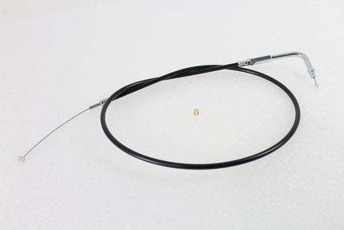 V-Twin Black Throttle Cable with 38 inch Casing and 90 Elbow Fitti - 36-0138
