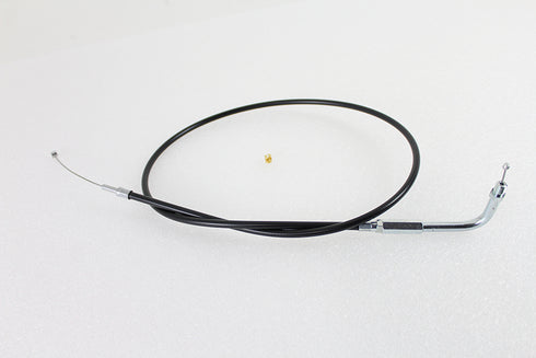 V-Twin Black Throttle Cable with 38 inch Casing and 90 Elbow Fitti - 36-0138