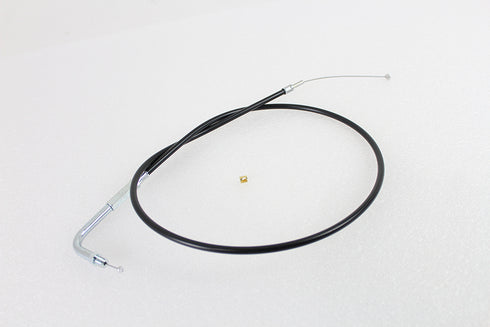 V-Twin Black Throttle Cable with 38 inch Casing and 90 Elbow Fitti - 36-0138