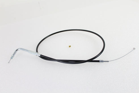 V-Twin Black Throttle Cable with 38 inch Casing and 90 Elbow Fitti - 36-0138