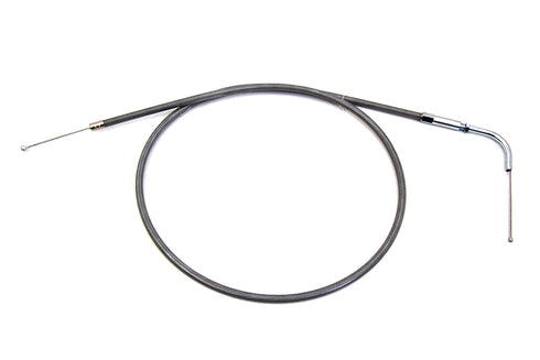 V-Twin Stainless Steel Throttle Cable with 38 inch Casing and 90 E - 36-0249