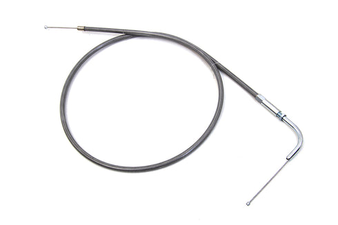 V-Twin Stainless Steel Throttle Cable with 38 inch Casing and 90 E - 36-0249