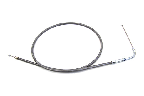 V-Twin Stainless Steel Throttle Cable with 38 inch Casing and 90 E - 36-0249