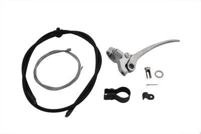 V-Twin Spring Fork Cable and Handle Assembly Polished - 36-0414