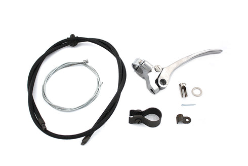 V-Twin Spring Fork Cable and Handle Assembly Polished - 36-0414