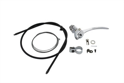 V-Twin Spring Fork Cable and Handle Assembly Chrome - 36-0418