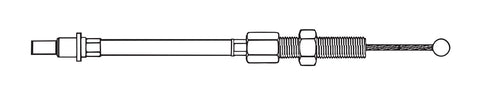 V-Twin Black Clutch Cable with Stock Casing - 36-0423